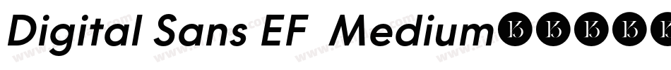 Digital Sans EF  Medium字体转换
